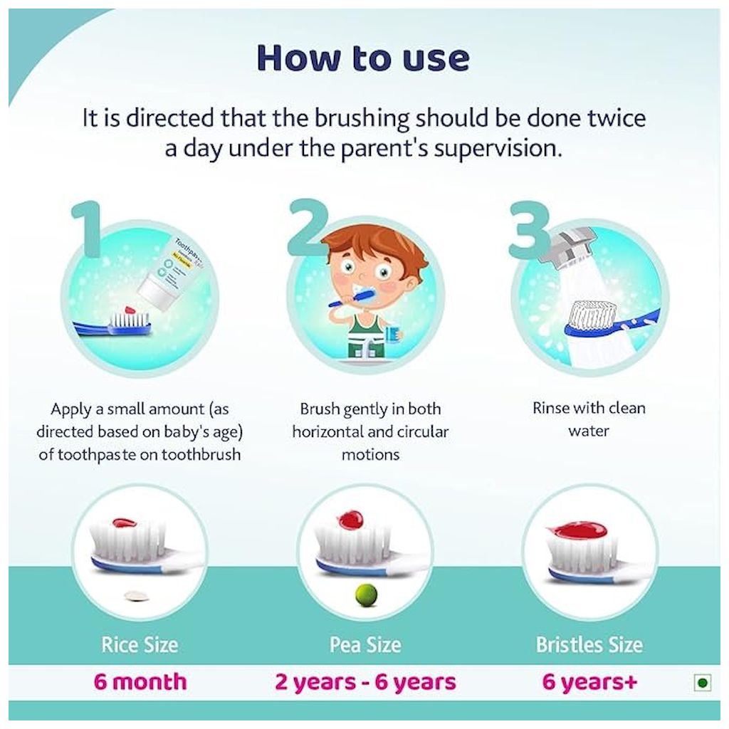 Chicco Kids Toothpaste For 1 To 5 Years 50ml - Strawberry