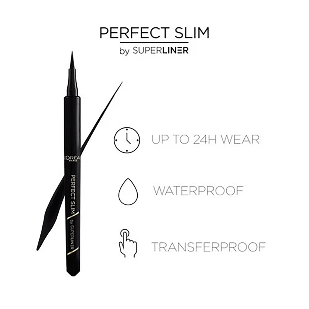 L'Oreal Paris Superliner Intense Slim Eyeliner 01 - Black