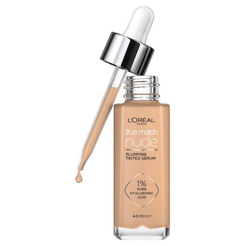 L'Oreal Paris True Match Nude Tinted Serum 30ml, Shade 4-5 Medium