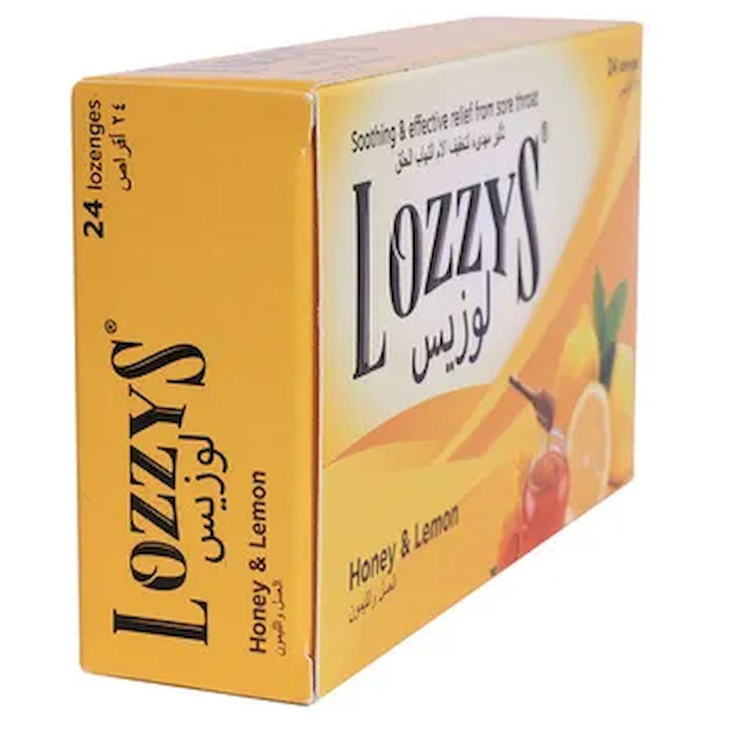 Lozzys Honey & Lemon Lozenges, Pack of 24's