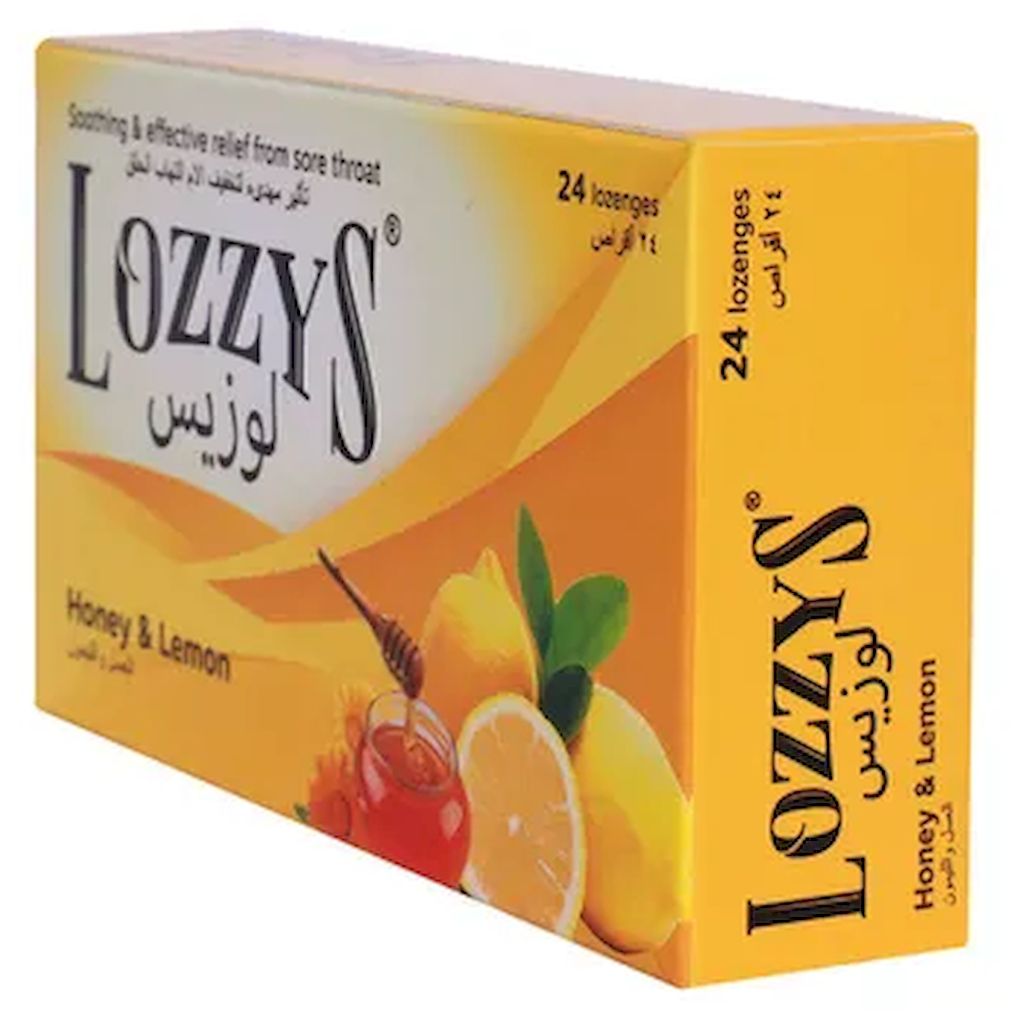 Lozzys Honey & Lemon Lozenges, Pack of 24's