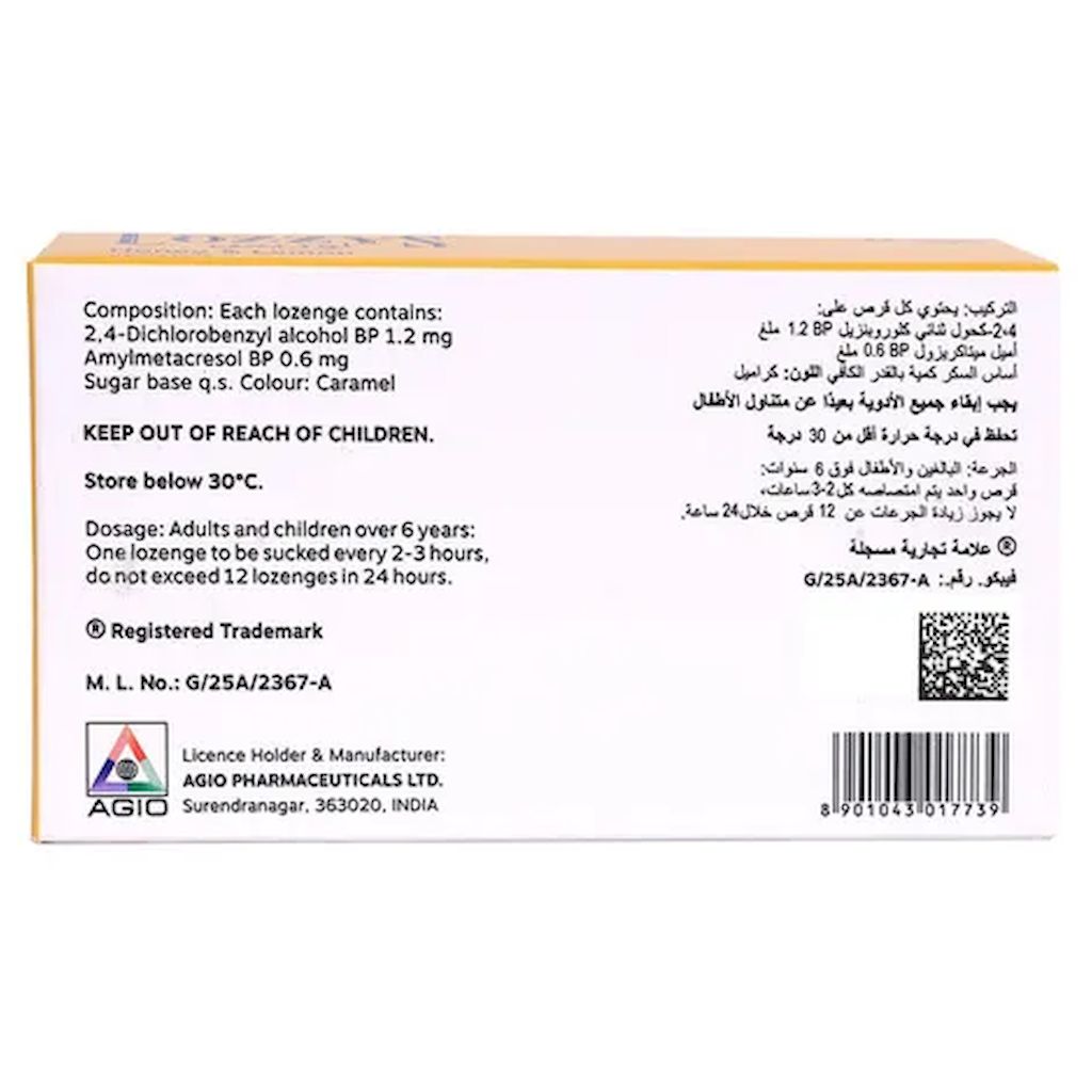 Lozzys Honey & Lemon Lozenges, Pack of 24's