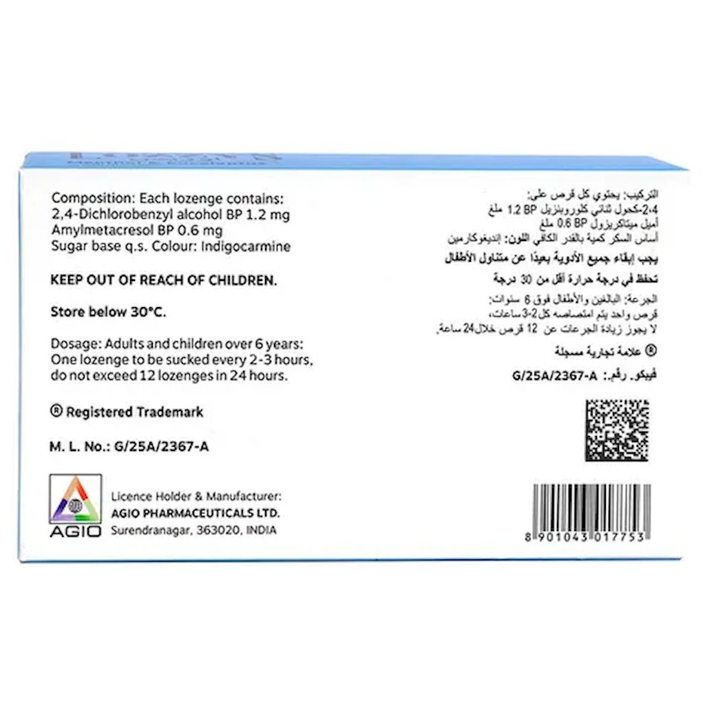 Lozzys Menthol & Eucalyptus Lozenges, Pack of 24's