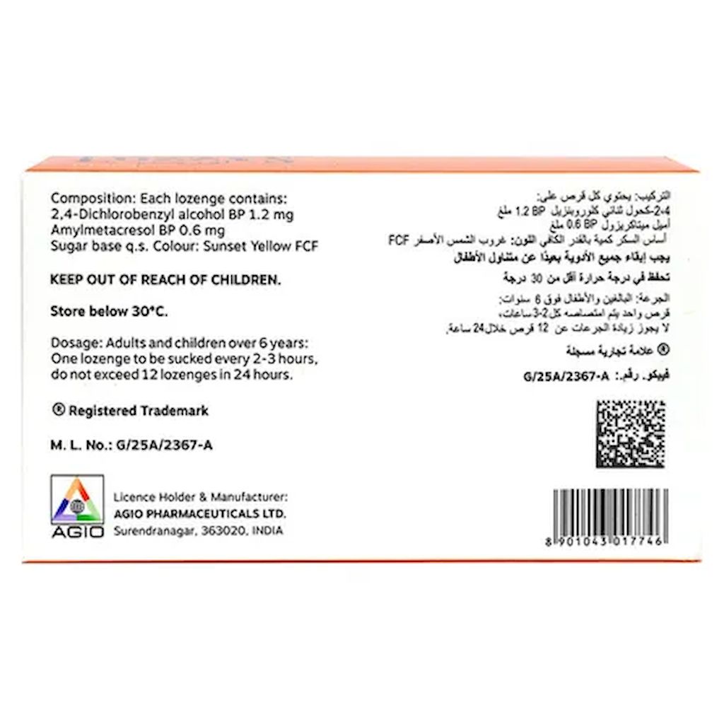 Lozzys Orange Lozenges, Pack of 24's