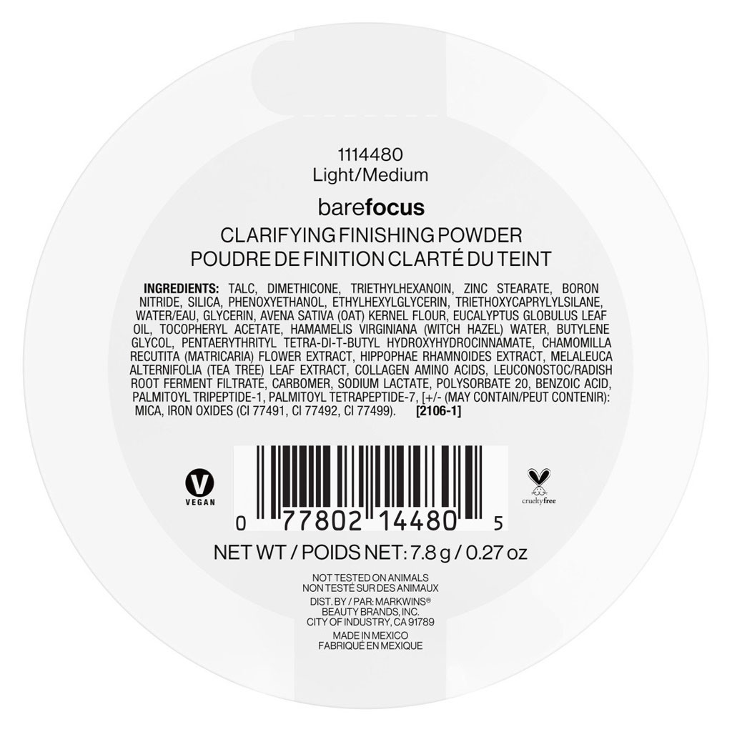 Wet n Wild Bare Focus Clarifying Finishing Powder - Light Medium