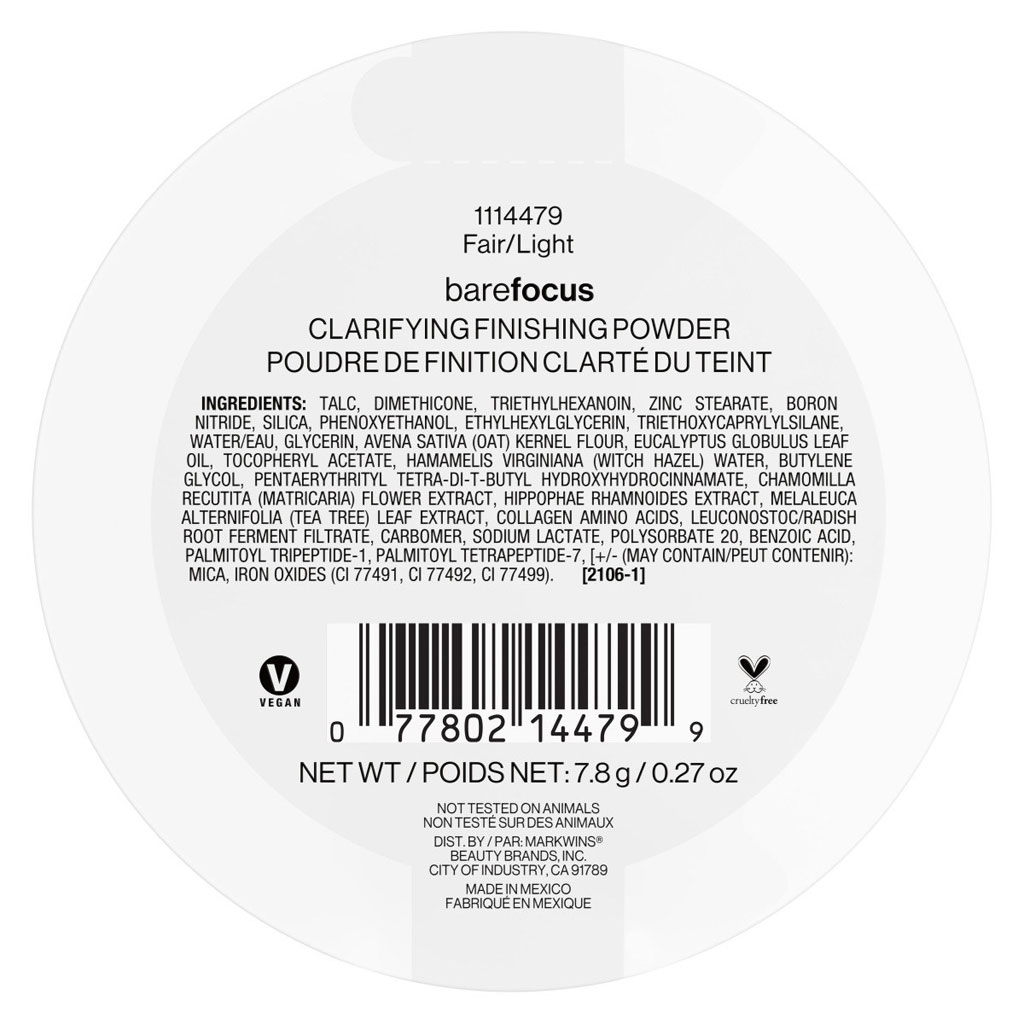 Wet n Wild Bare Focus Clarifying Finishing Powder - Fair Light