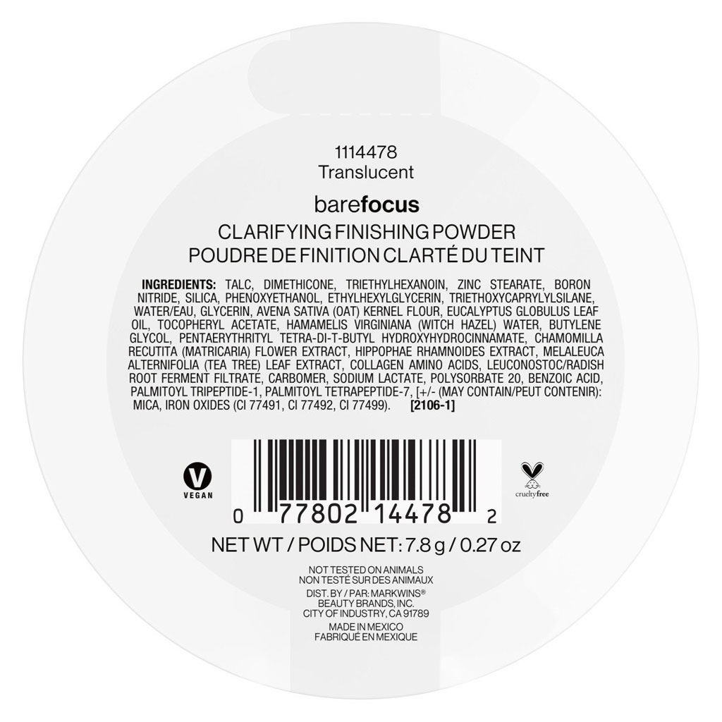 Wet n Wild Bare Focus Clarifying Finishing Powder - Translucent