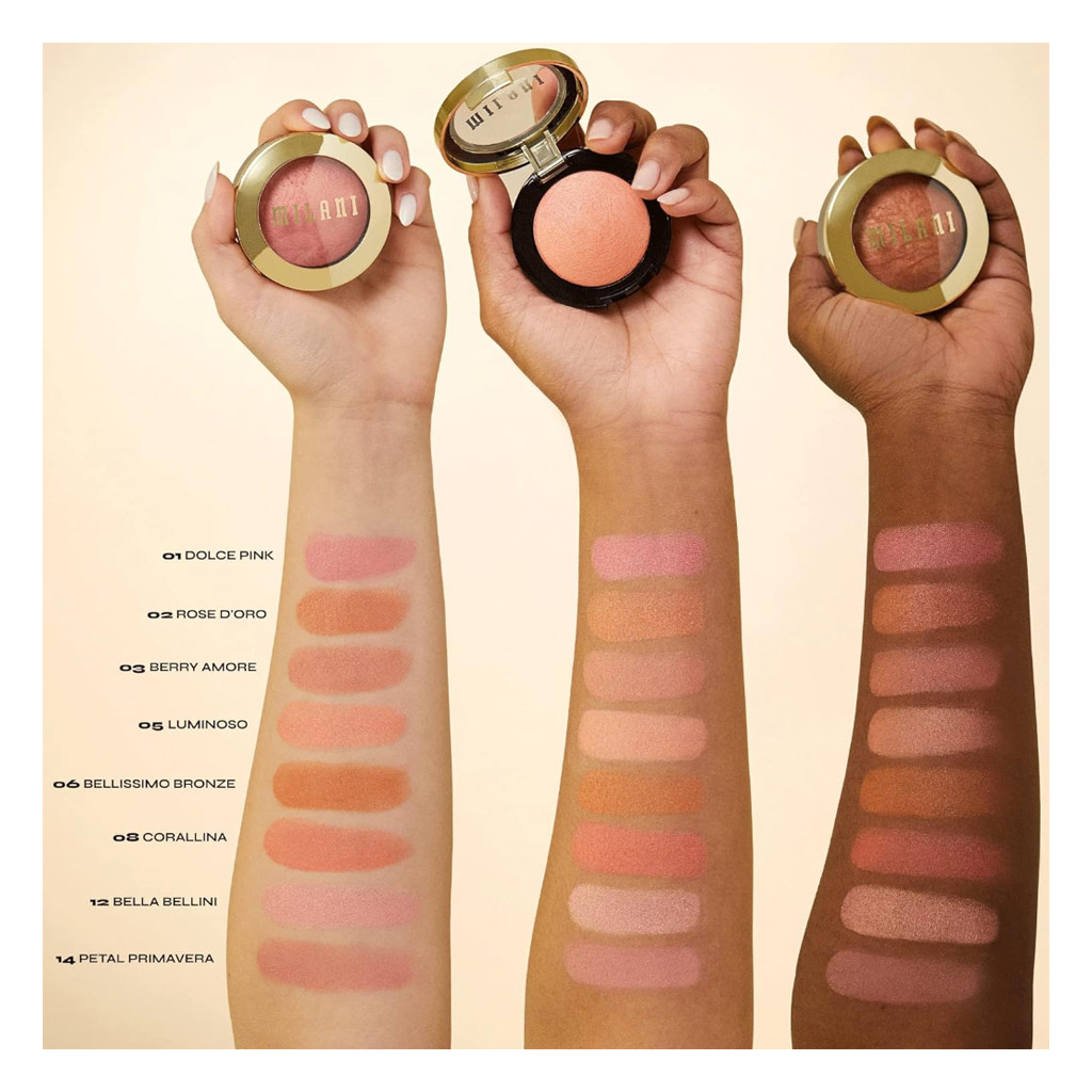 Milani Cosmetics Baked Powder Blush 01 - Dolce Pink 