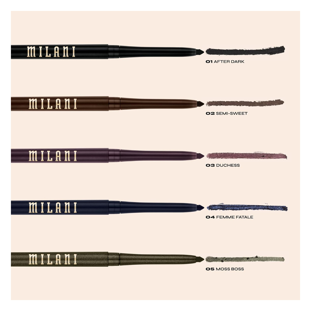 Milani Cosmetics Stay Put Pencil Eyeliner Crayon - 01 After Dark