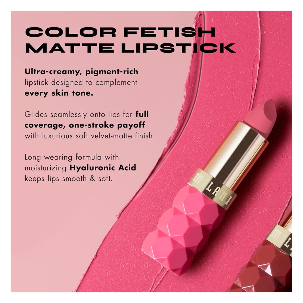 Milani Cosmetics Color Fetish Matt Lipstick, Shade - 350 Fleur