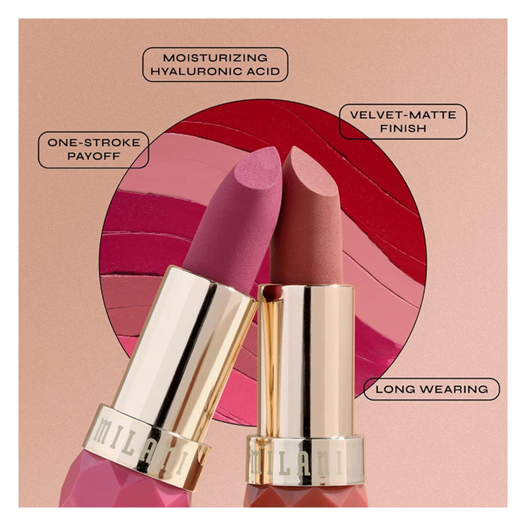 Milani Cosmetics Color Fetish Matt Lipstick, Shade - 350 Fleur