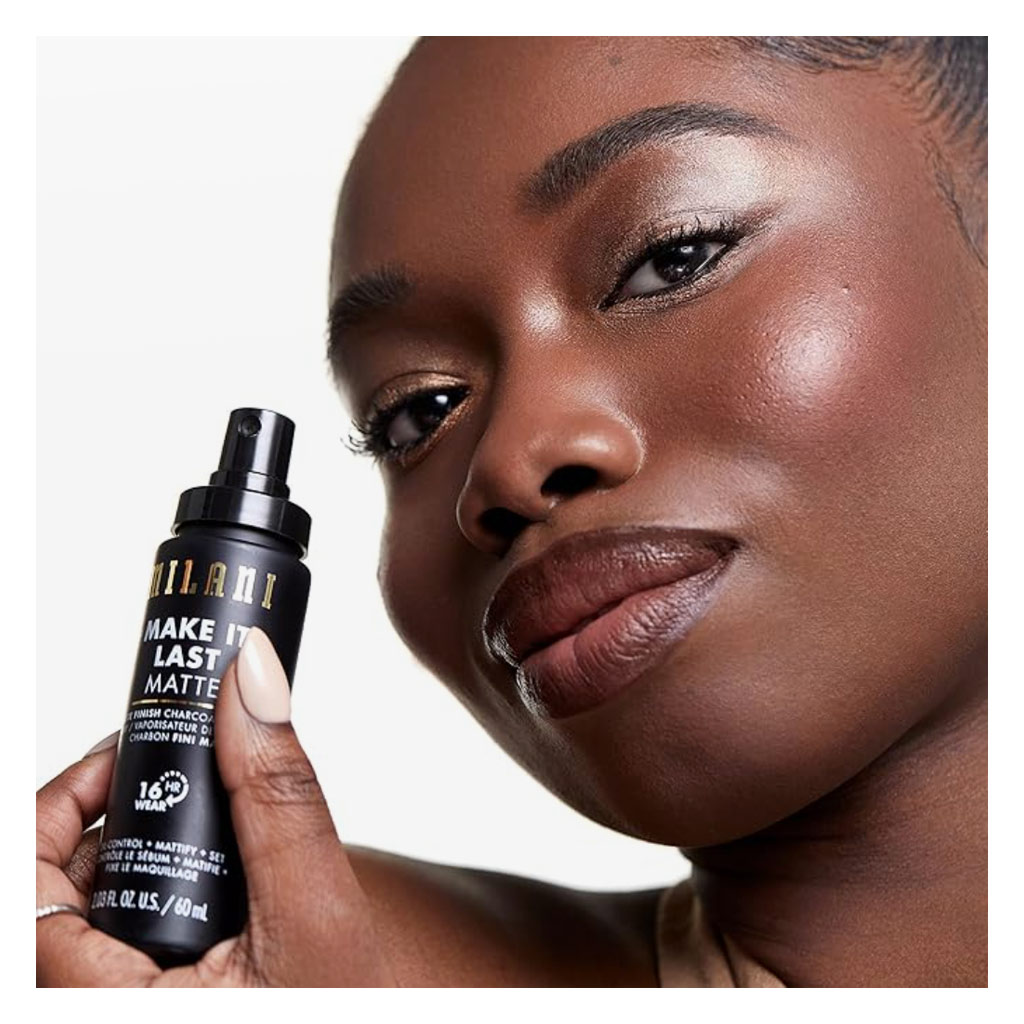 Milani Cosmetics Make It Last Matte Finish Make Up Setting Spray 60ml - Charcoal 