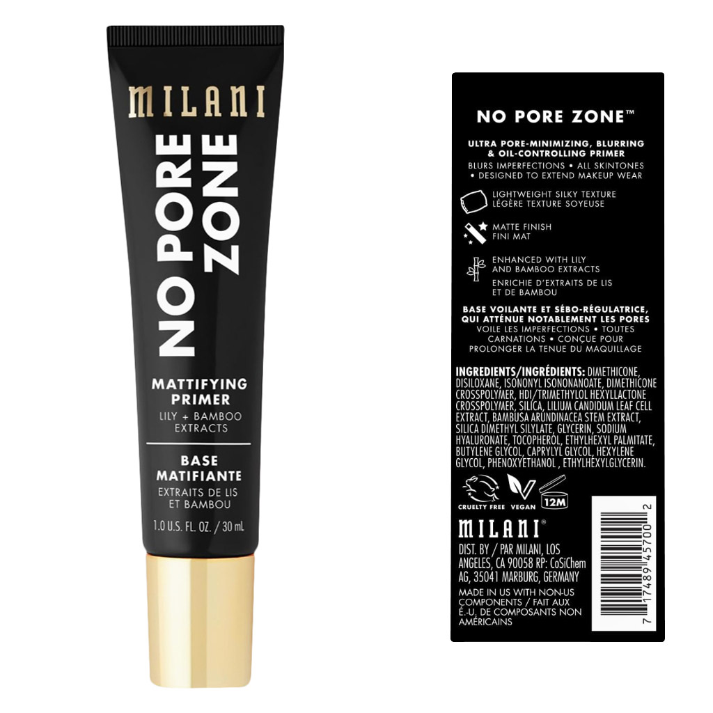 Milani Cosmetics No Pore Zone Mattifying Primer 30ml