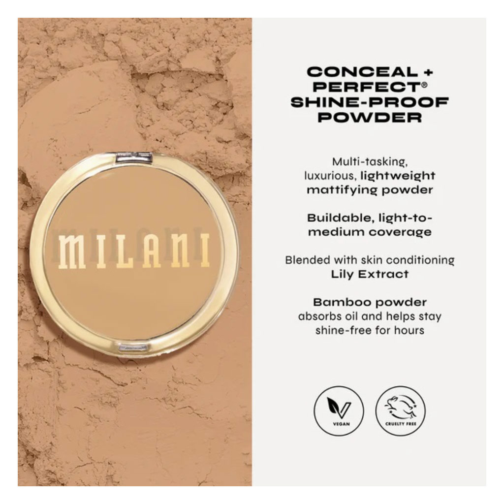 Milani Cosmetics Conceal + Perfect Shine Proof Foundation Powder 03 - Natural Light