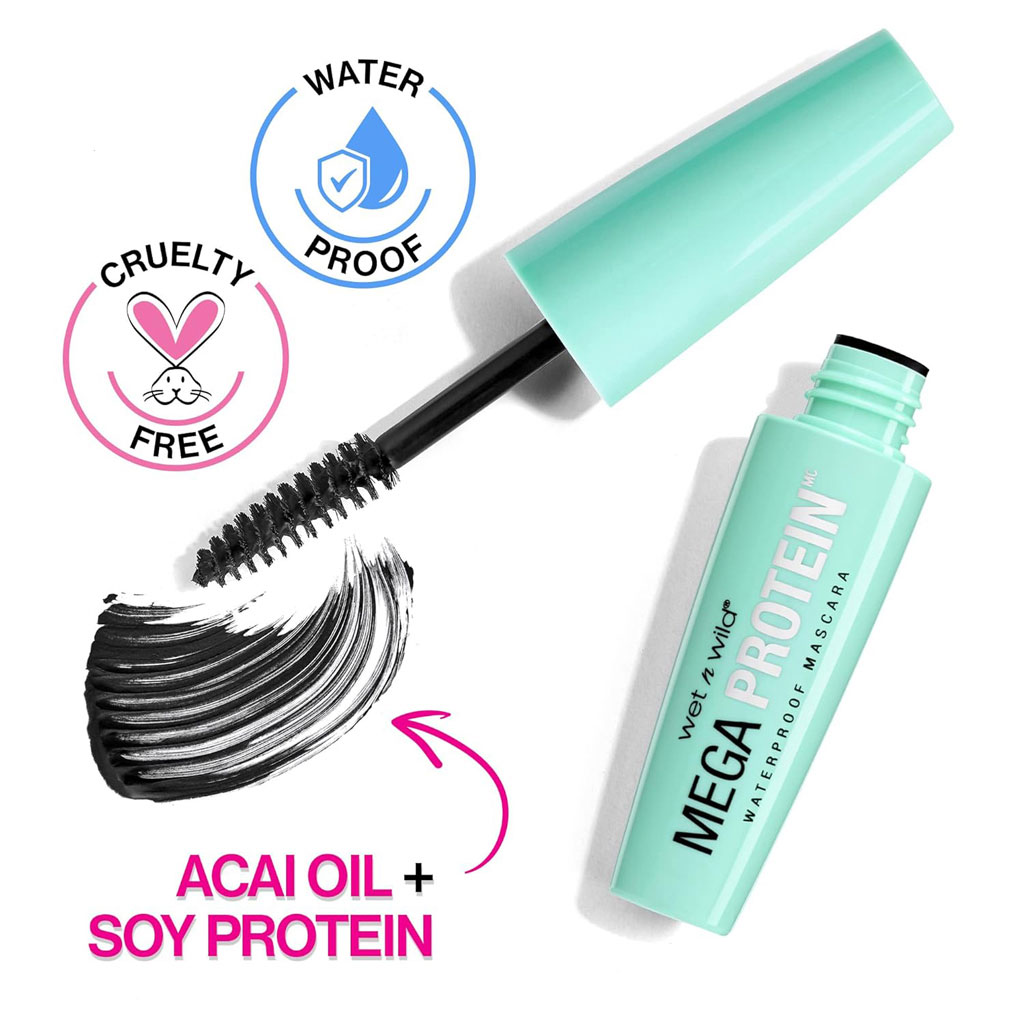 Wet n Wild Mega Protein Waterproof Mascara - Very Black