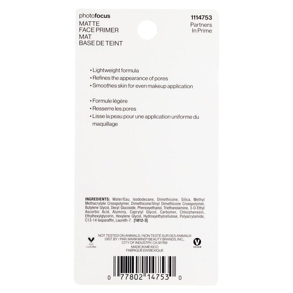 Wet n Wild Photo Focus Face Primer 25ml - Partners In Prime