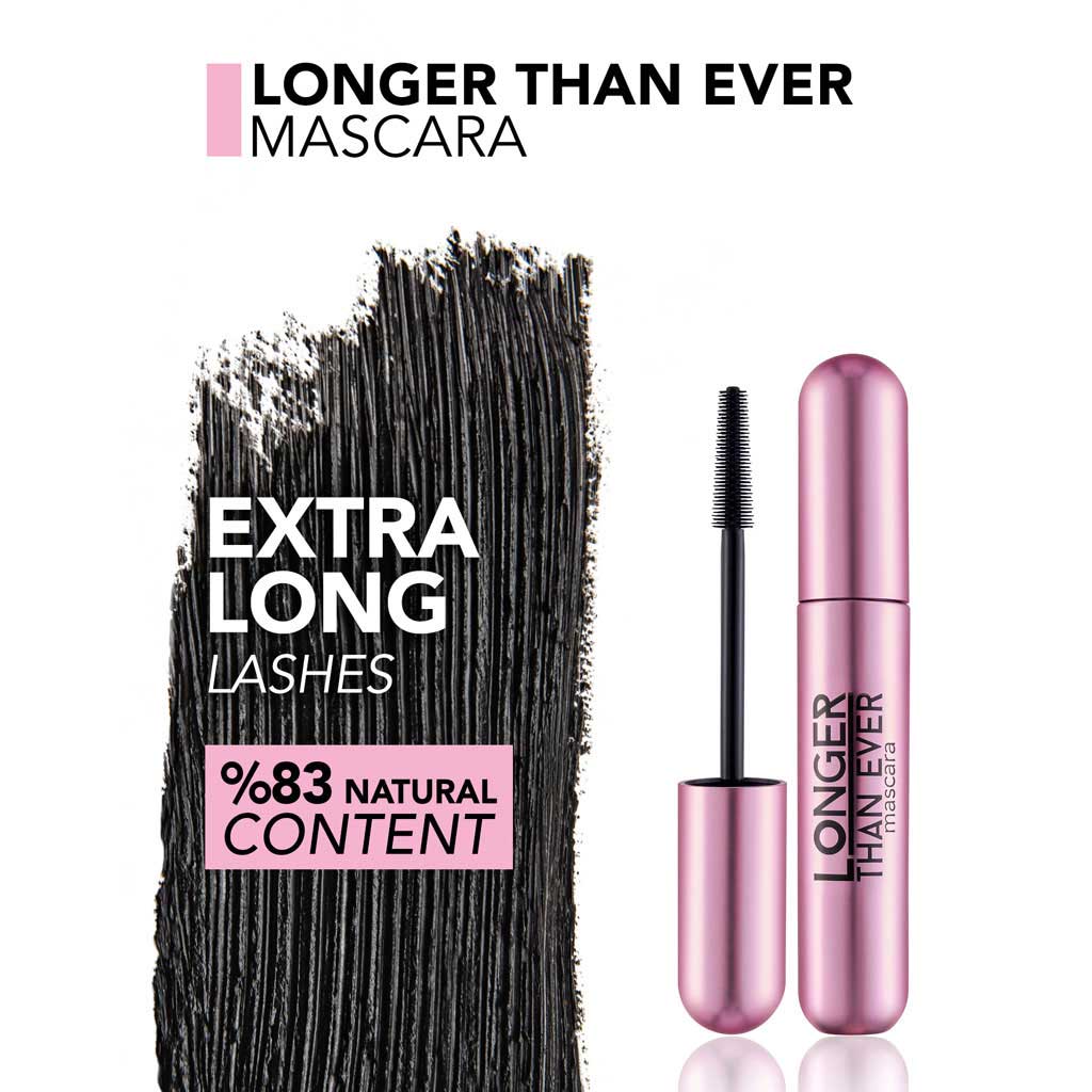 Flormar Longer Than Ever Mascara - Black