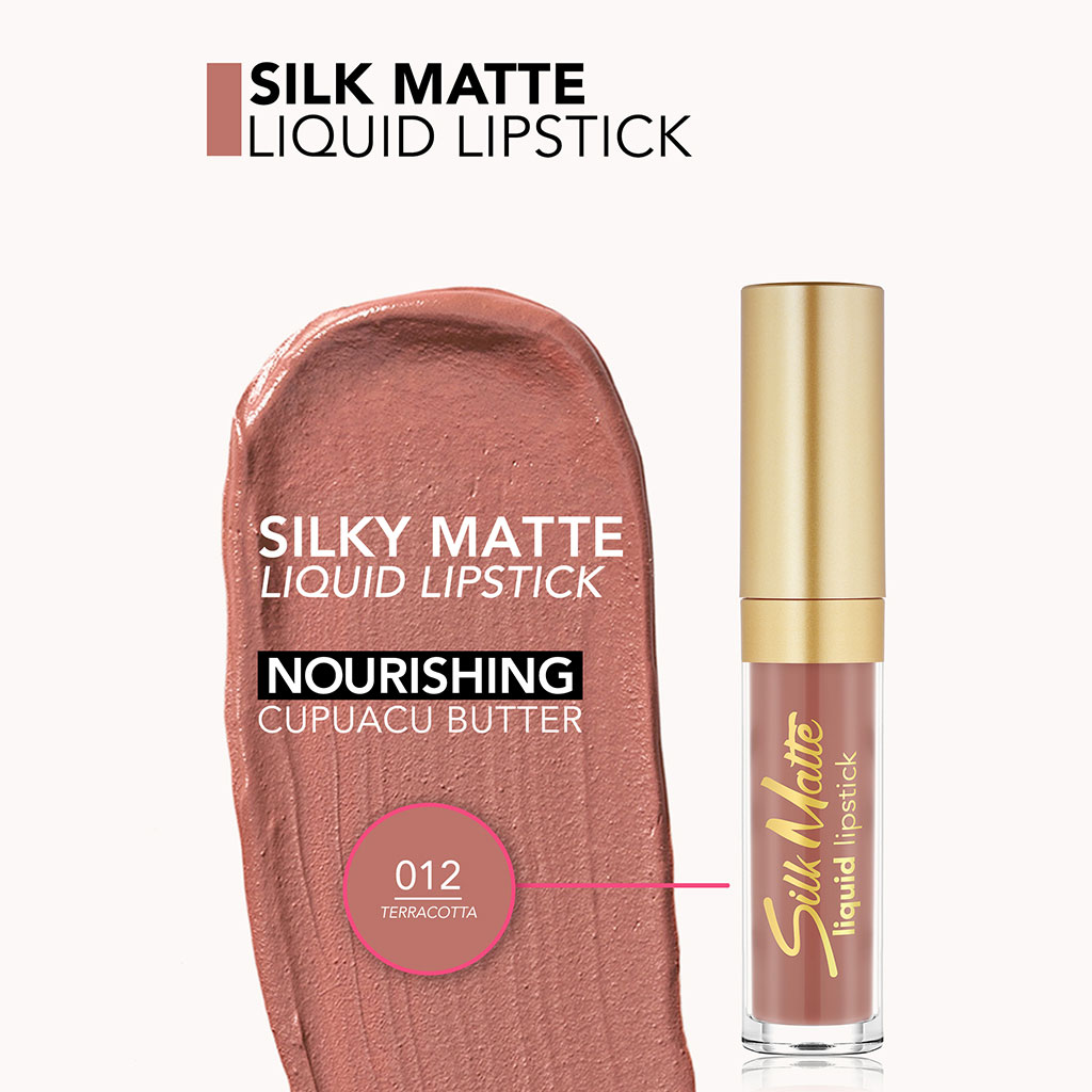 Flormar Silk Matte Liquid Lipstick - Shade 012 Terracotta