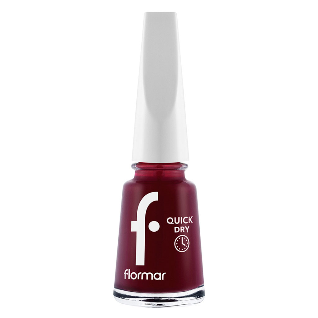 Flormar Quick Dry Nail Polish - QD22 Red Velvet