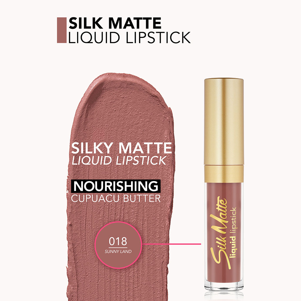 Flormar Silk Matte Liquid Lipstick - Shade 018 Sunny Land