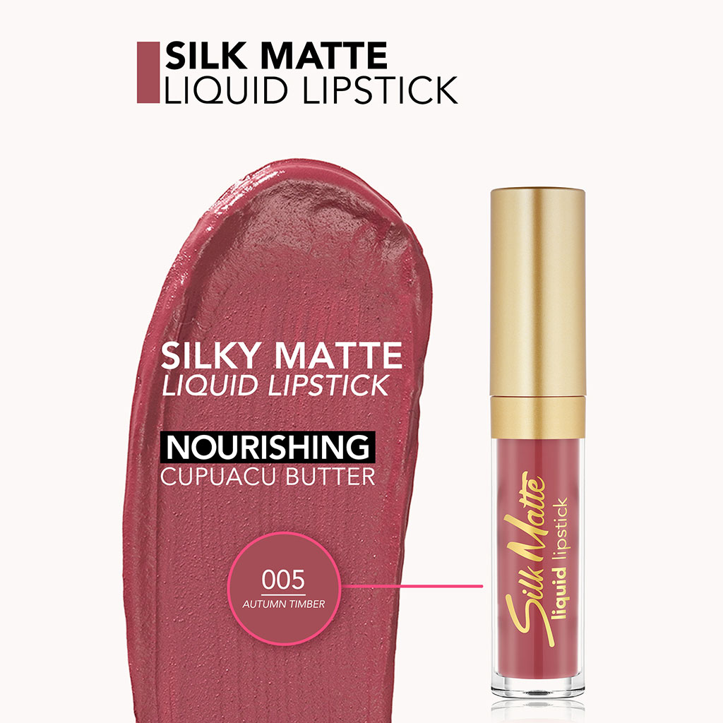 Flormar Silk Matte Liquid Lipstick - Shade 005 Autumn Timber