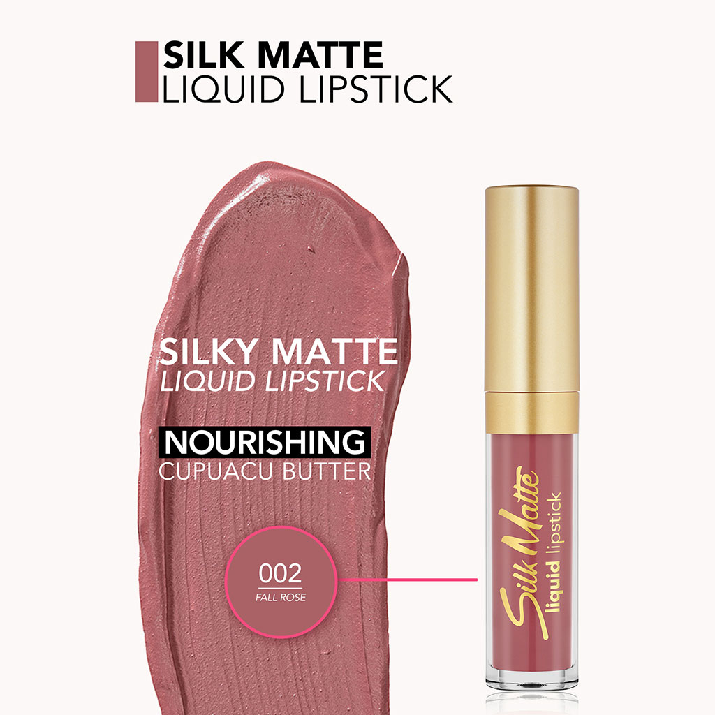 Flormar Silk Matte Liquid Lipstick - Shade 002 Fall Rose