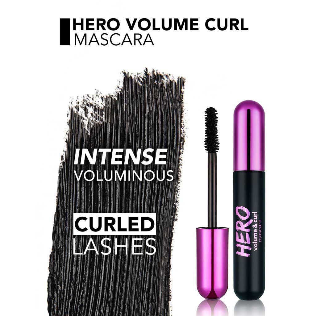 Flormar Hero Volume & Curl Mascara - Black