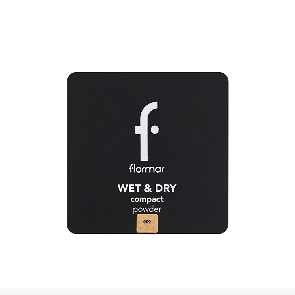 Flormar Wet & Dry Compact Powder - Shade 009 Honey