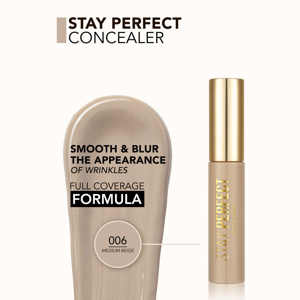 Flormar Stay Perfect Liquid Concealer - Shade 006 Medium Beige