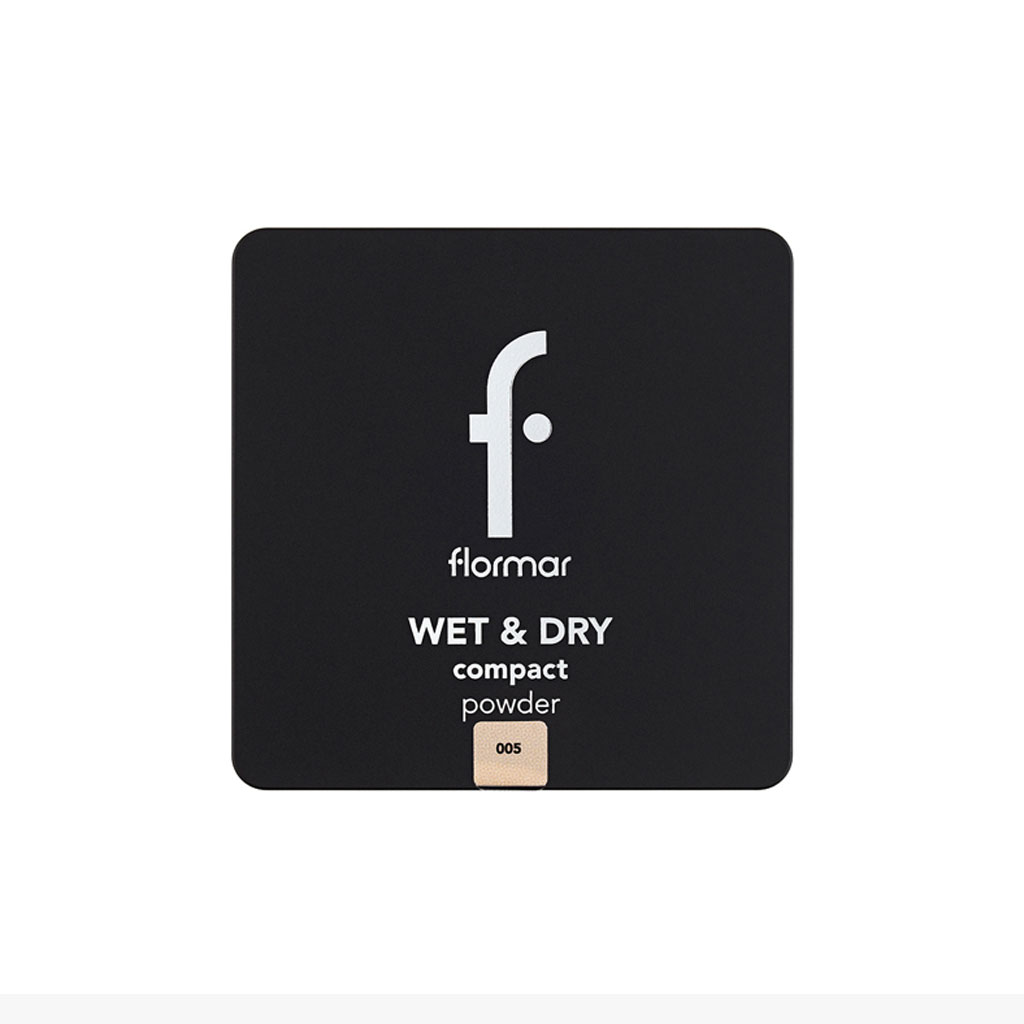 Flormar Wet & Dry Compact Powder - Shade 005 Medium Caramel