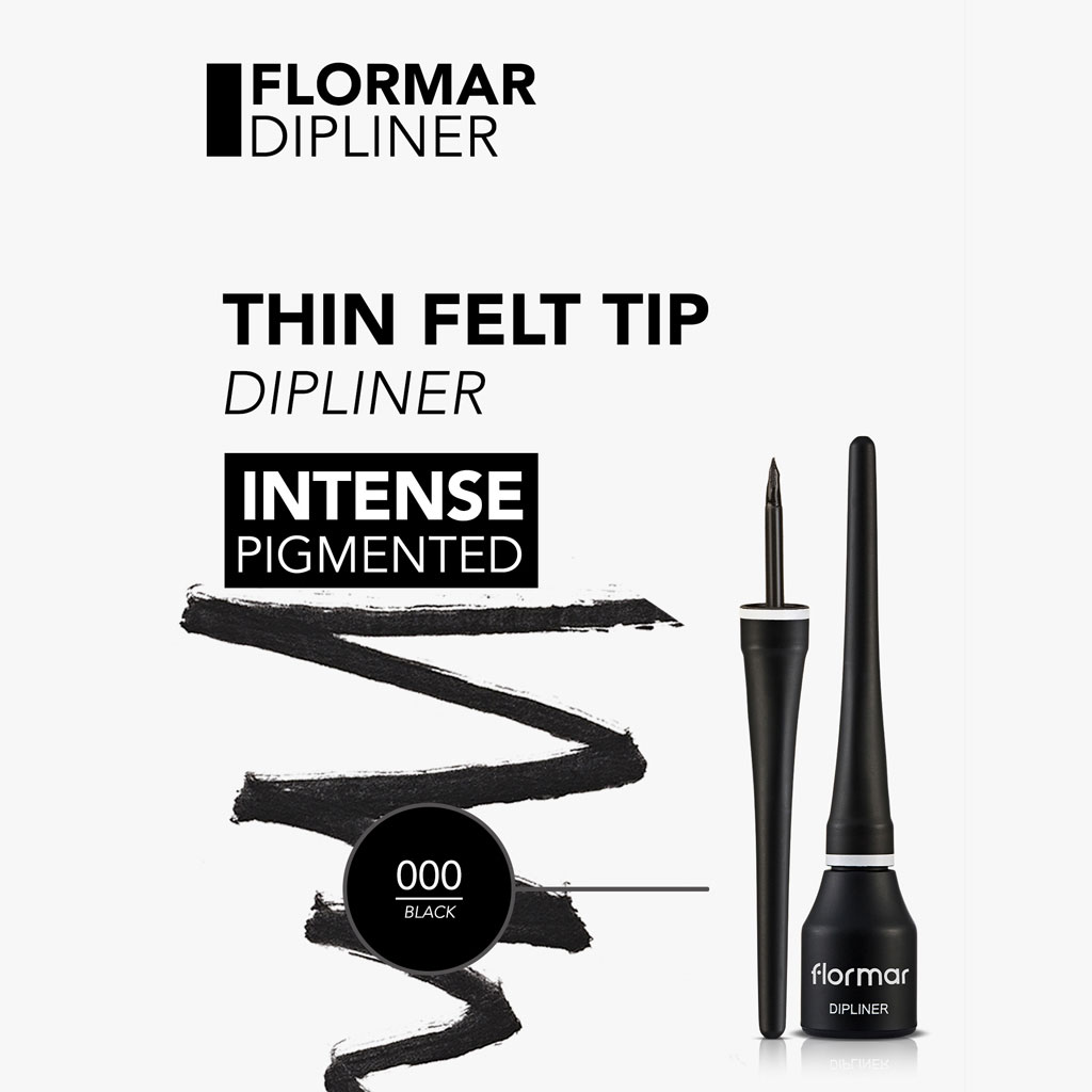 Flormar True Color Dipliner - 001 Black
