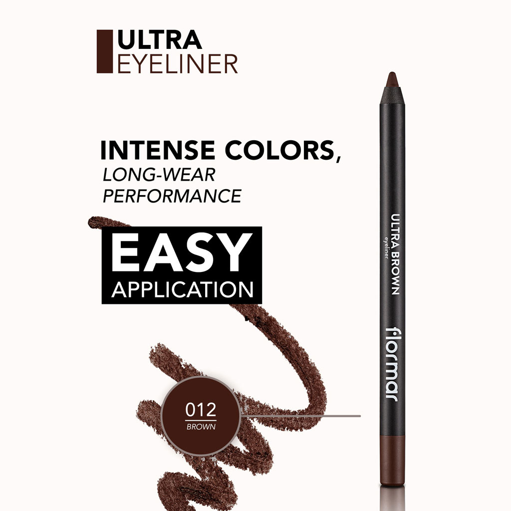 Flormar Ultra Eyeliner - 012 Brown