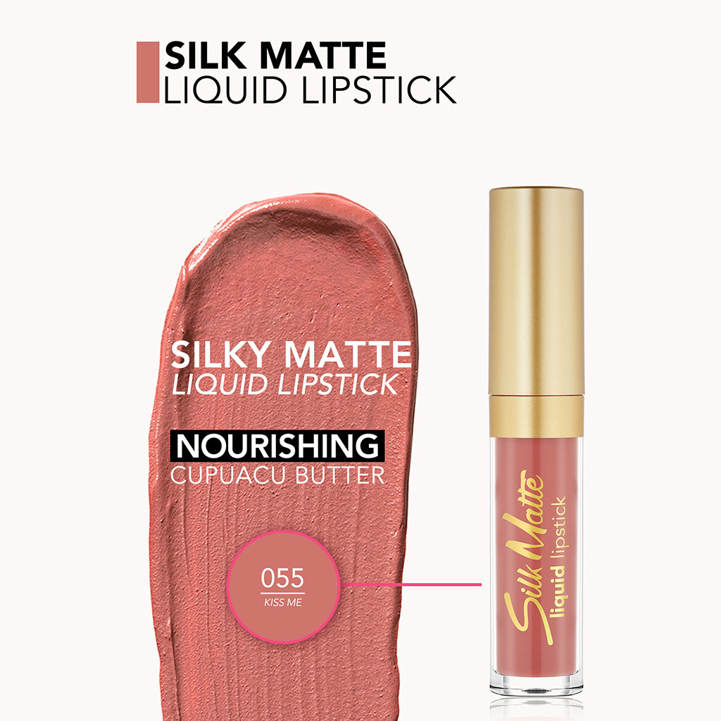 Flormar Silk Matte Liquid Lipstick - Shade 055 Kiss Me
