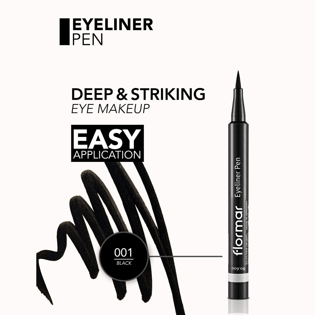 Flormar Eyeliner Pen - 001 Black