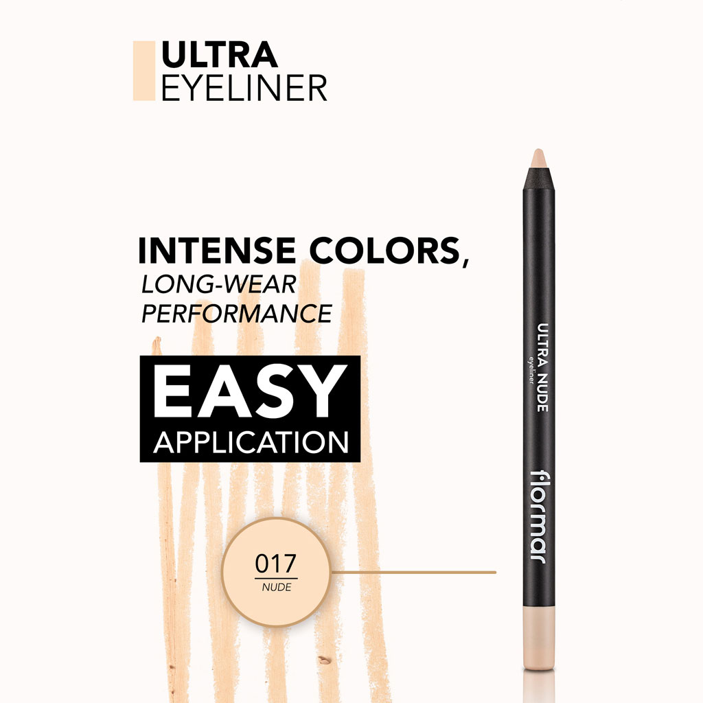 Flormar Ultra Eyeliner - 017 Nude