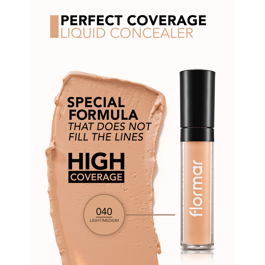 Flormar Perfect Coverage Concealer - Shade 040 Light/Medium