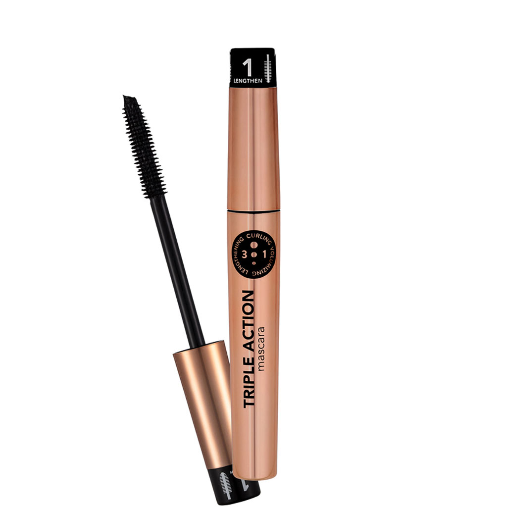 Flormar Triple Action Mascara - Black