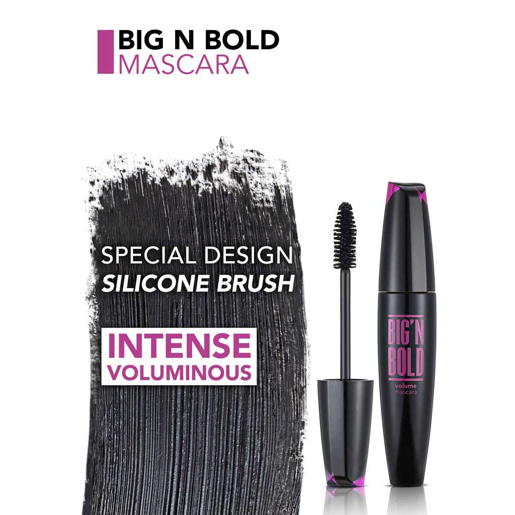 Flormar Big 'N Bold Volume Mascara - 001 Black