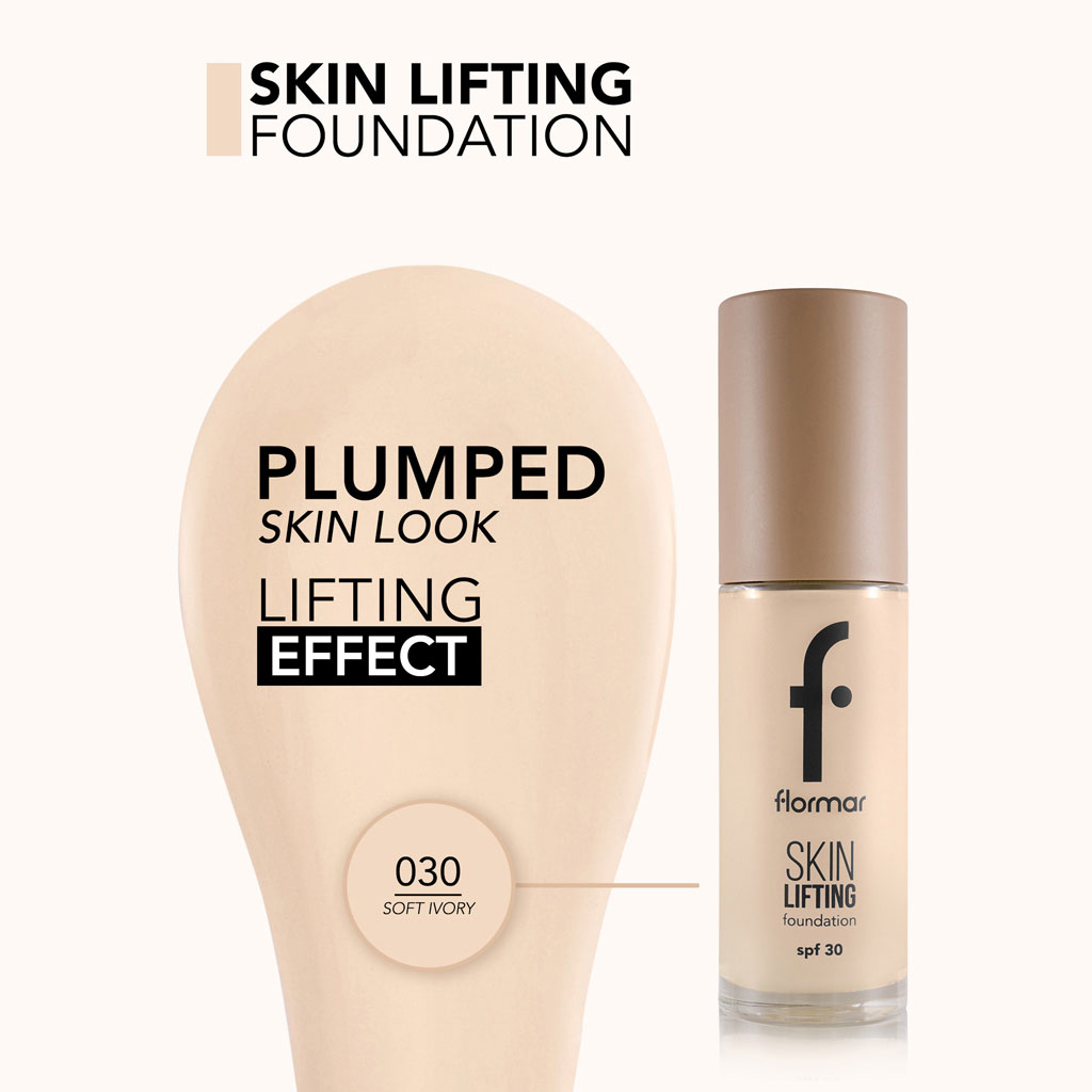 Flormar Skin Lifting Foundation SPF30 30ml - Shade 030 Soft Ivory