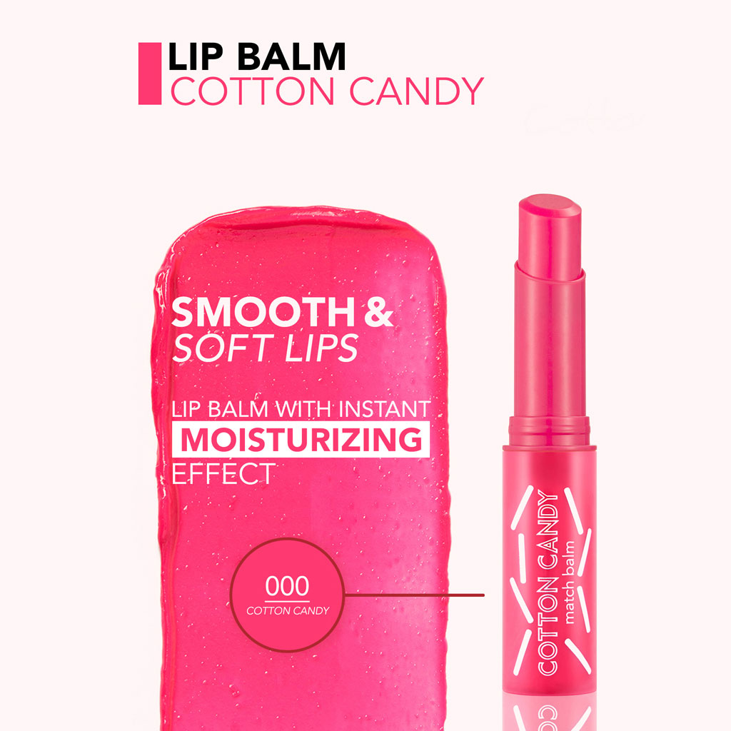 Flormar Match Lip Balm SPF15 - Shade 000 Cotton Candy