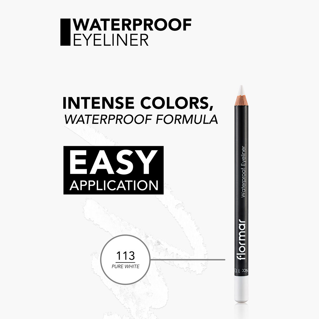 Flormar Eyeliner Pencil - 113 Pure White