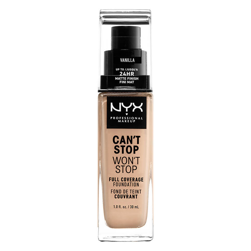 NYX Professional Makeup Can't Stop Won't Stop Full Coverage Foundation 30ml - Shade 06 Vanilla