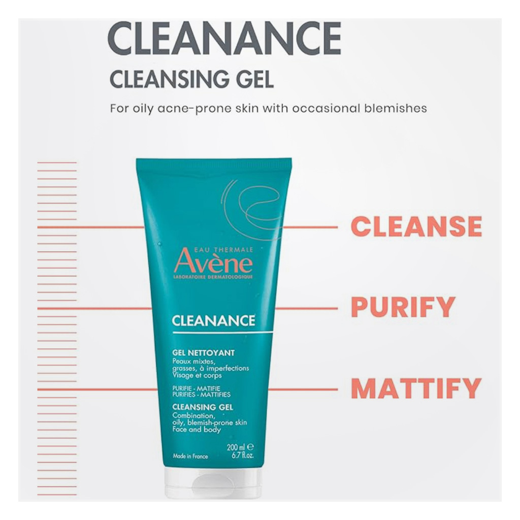 Avene Cleanance Soapless Cleanser Gel 200ml - PROMO PACK