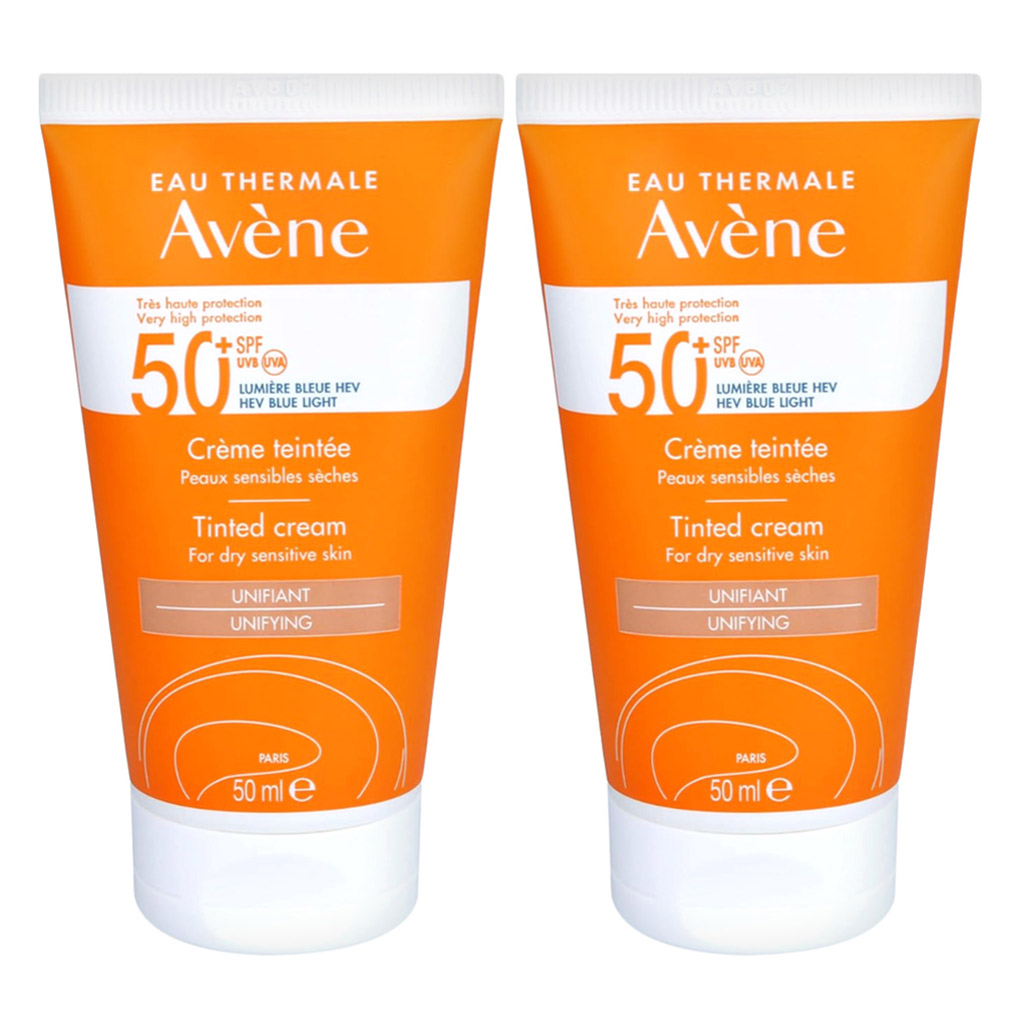 Avene Very High Protection SPF50+ Tinted Cream For Dry Sensitive Skin 50ml - PROMO PACK