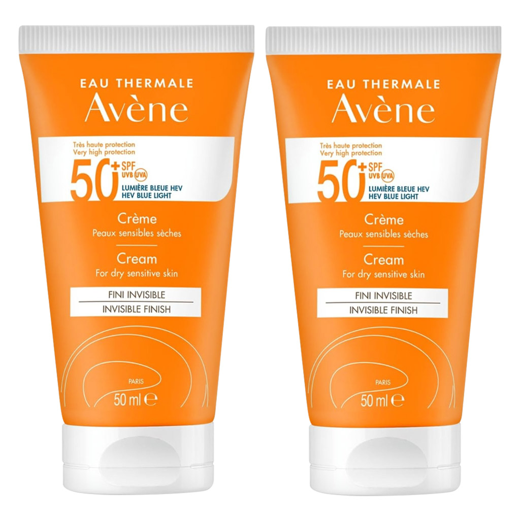 Avene Very High Protection SPF50+ Invisible Finish Cream For Dry Sensitive Skin 50ml - PROMO PACK