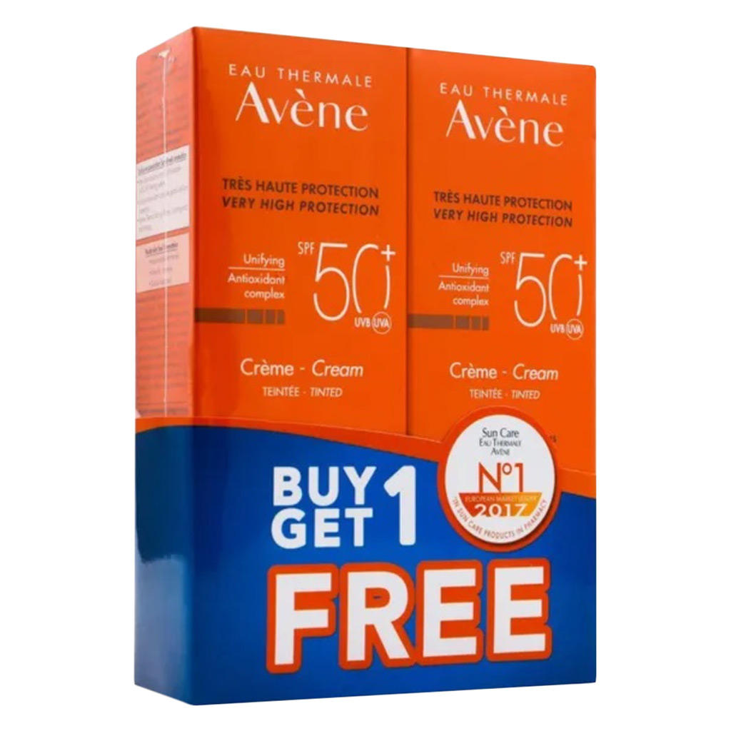 Avene Tinted SPF50+ Unifying Ultra-Light Sunscreen Fluid 50ml - PROMO PACK 