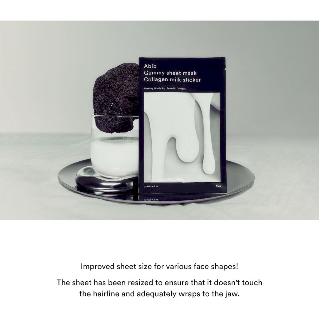 Abib Gummy Sheet Mask Collagen Milk Sticker 27ml, Pack of 10's