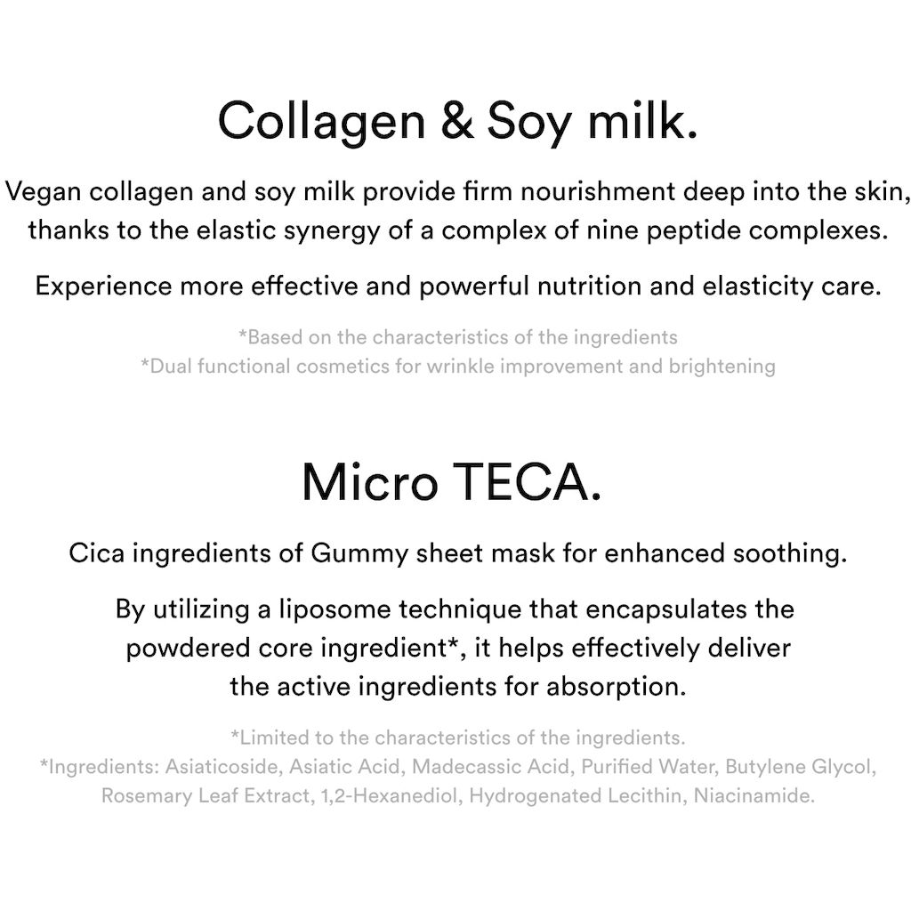 Abib Gummy Sheet Mask Collagen Milk Sticker 27ml, Pack of 10's