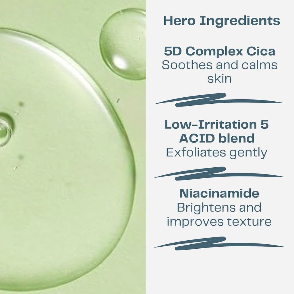 Torriden Balanceful Cica + 5 Acid Skin Peeling Toner 250ml