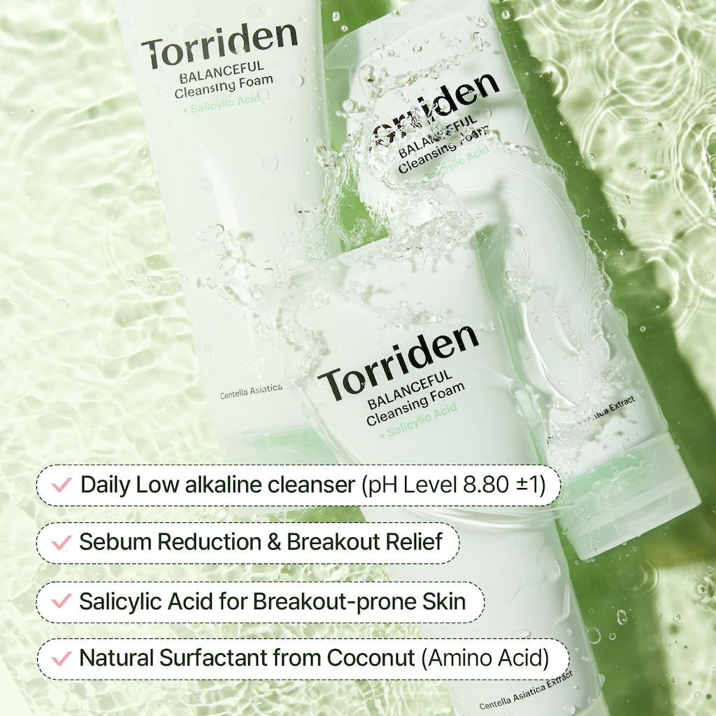 Torriden Balanceful Cica + Salicylic Acid Pore Cleansing Foam 150ml
